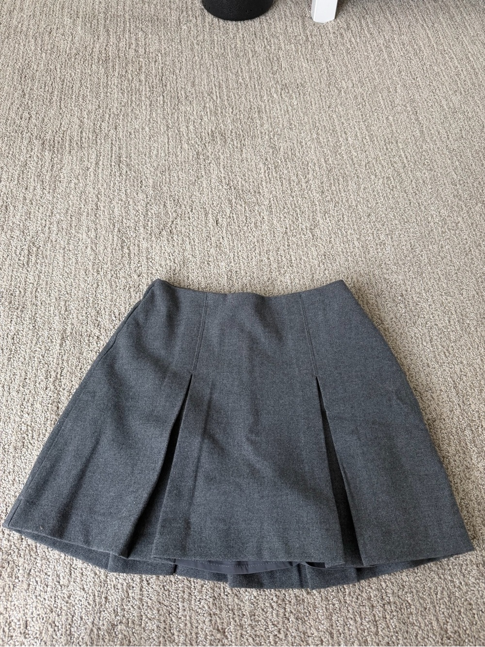 Abercrombie & Fitch Gray Pleated Skater Skirt